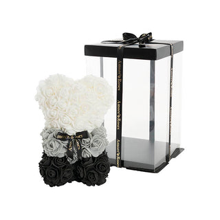 Amora Rose Bear - Black and White Ombre